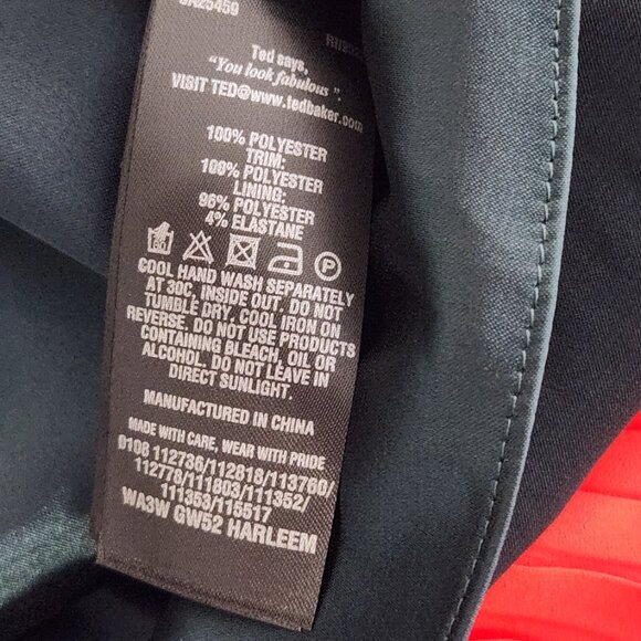 Ted Baker Harleem Fourties Bloom Pleaded Dress Size 2 (6/US) - Picture 8 of 10